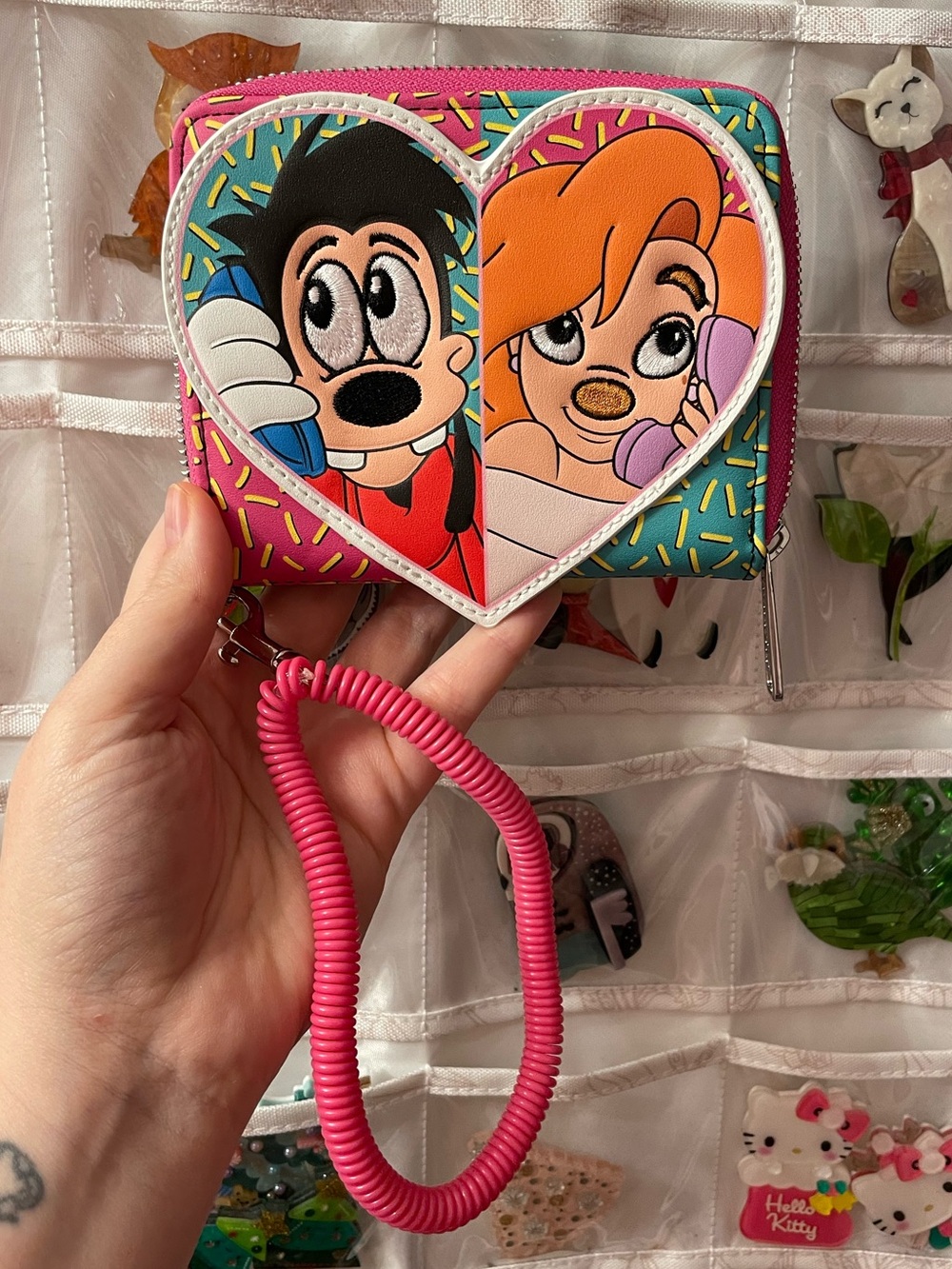 NWOT Loungefly Disney_A Goofy Movie Max Roxanne Split Crossbody bag+wallet SET - Picture 15 of 17